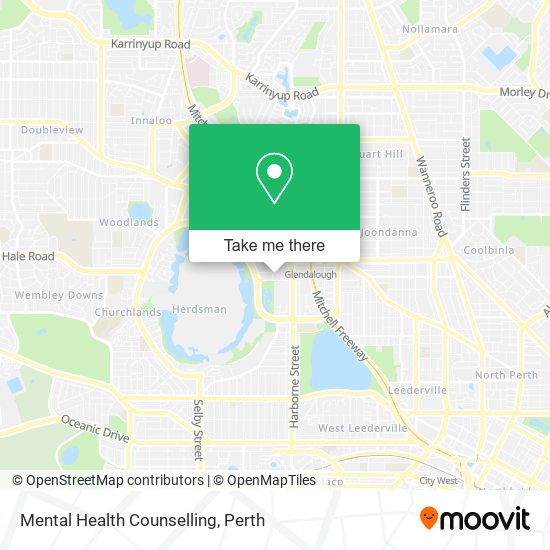 Mental Health Counselling map