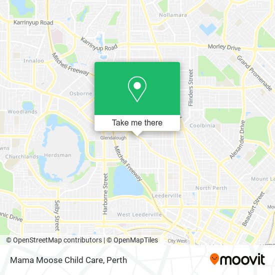 Mama Moose Child Care map