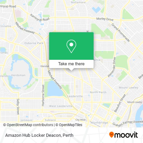 Mapa Amazon Hub Locker Deacon