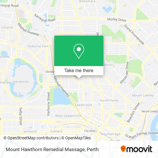 Mapa Mount Hawthorn Remedial Massage