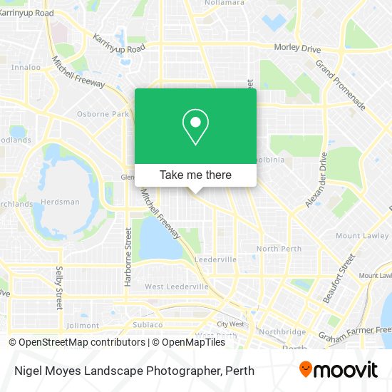 Nigel Moyes Landscape Photographer map