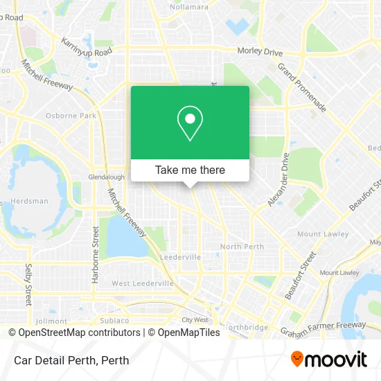 Mapa Car Detail Perth