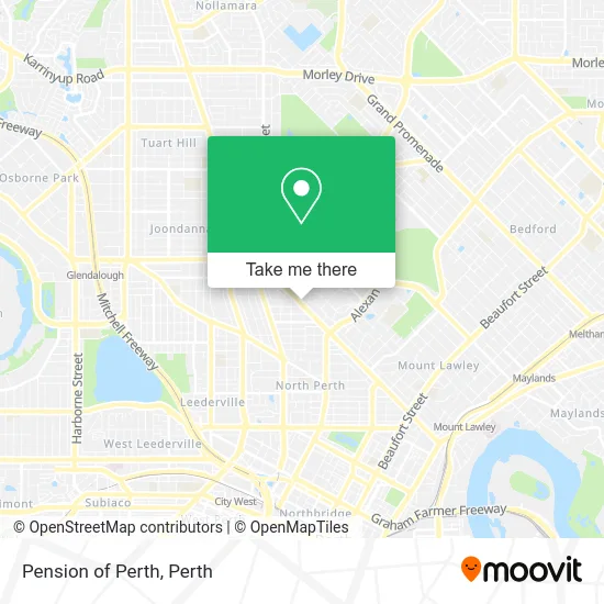 Mapa Pension of Perth