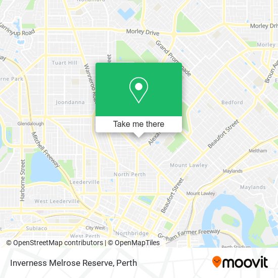 Inverness Melrose Reserve map