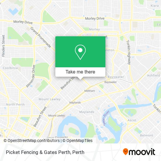 Picket Fencing & Gates Perth map