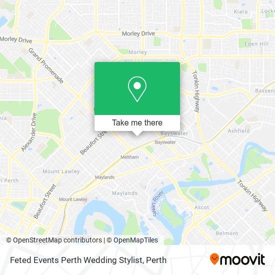 Feted Events Perth Wedding Stylist map