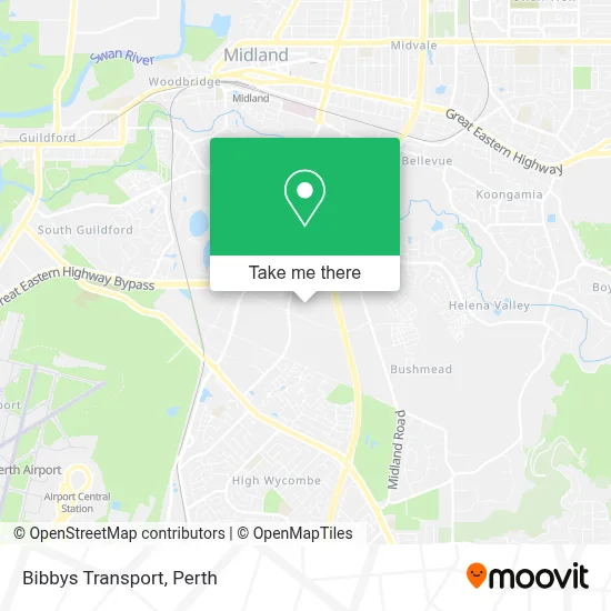 Mapa Bibbys Transport
