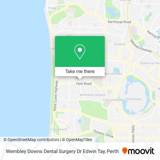 Wembley Downs Dental Surgery Dr Edwin Tay map