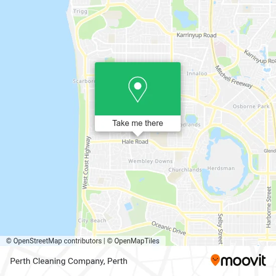 Mapa Perth Cleaning Company
