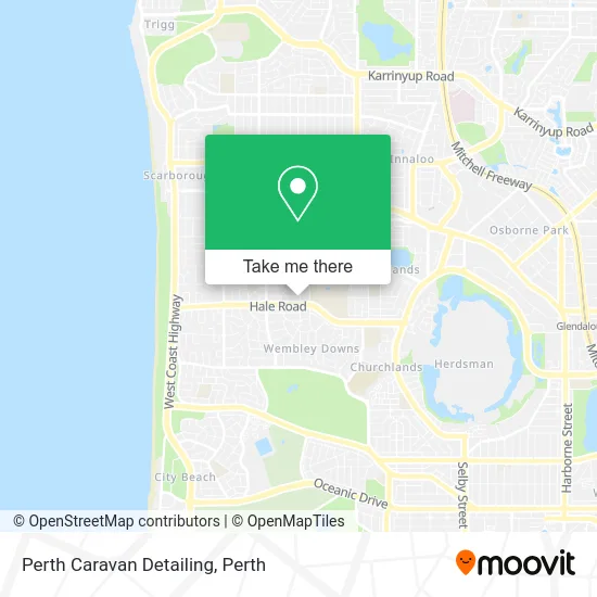 Mapa Perth Caravan Detailing