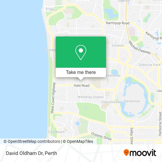 David Oldham Dr map