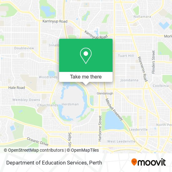 Department of Education Services map