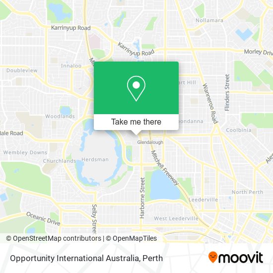 Mapa Opportunity International Australia