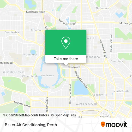 Baker Air Conditioning map