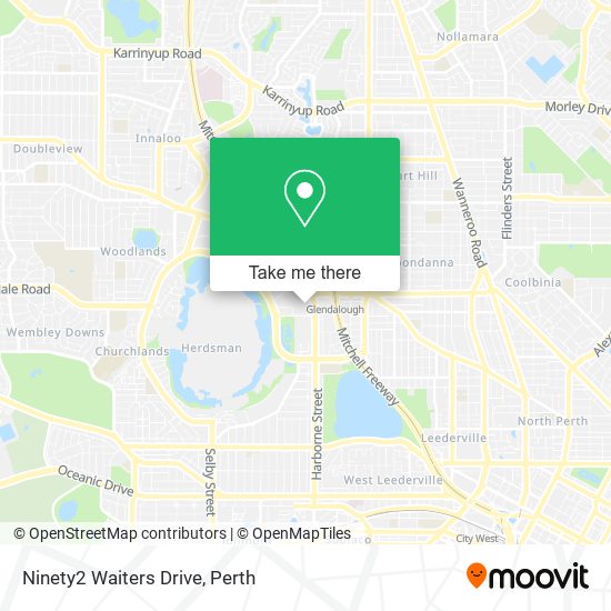 Ninety2 Waiters Drive map