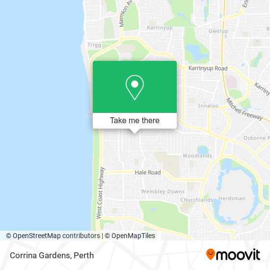 Corrina Gardens map