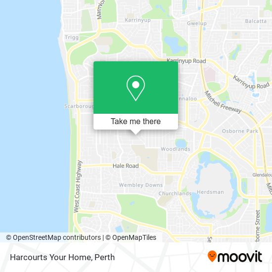 Harcourts Your Home map