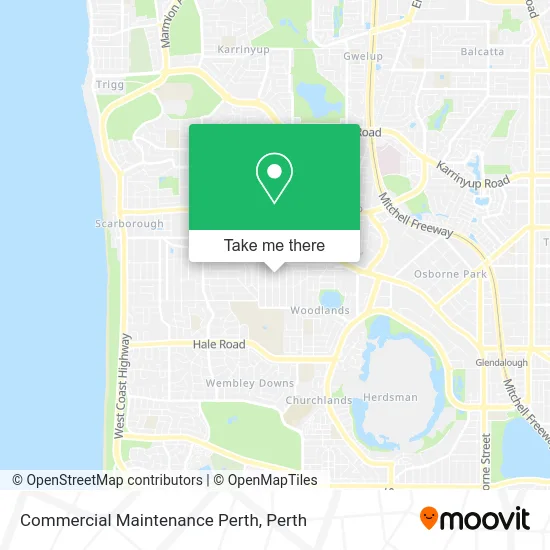 Mapa Commercial Maintenance Perth
