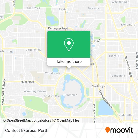 Confect Express map