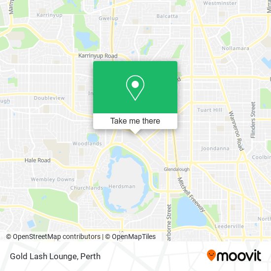 Gold Lash Lounge map