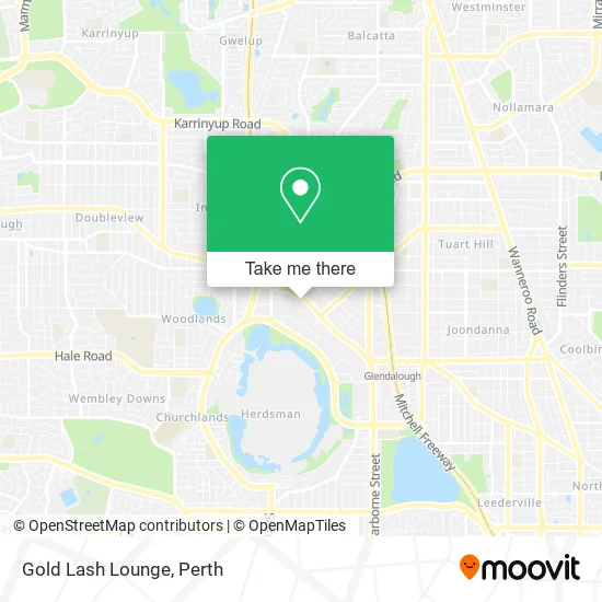 Gold Lash Lounge map