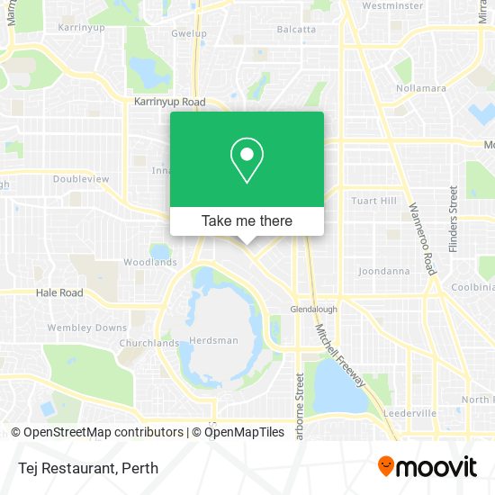 Tej Restaurant map