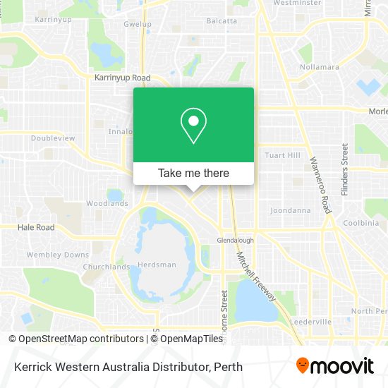 Kerrick Western Australia Distributor map