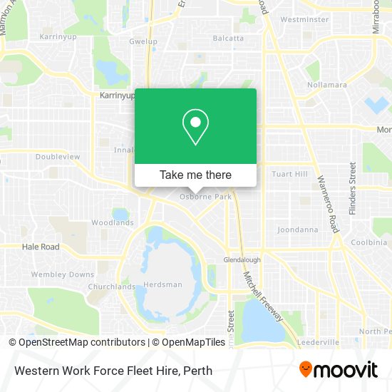 Western Work Force Fleet Hire map