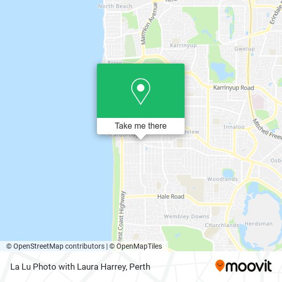 La Lu Photo with Laura Harrey map