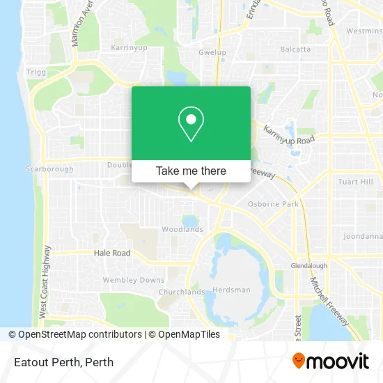Eatout Perth map