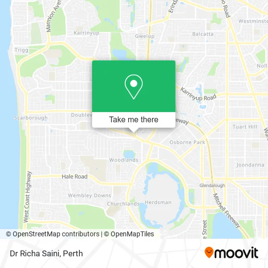 Dr Richa Saini map