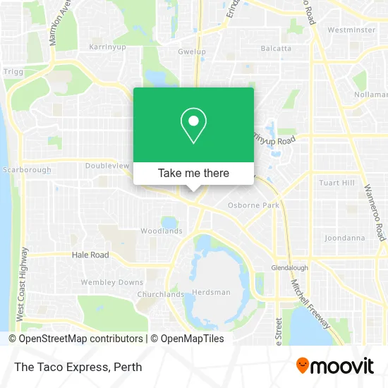 Mapa The Taco Express