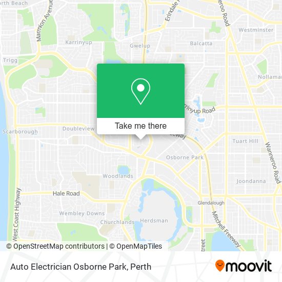 Auto Electrician Osborne Park map
