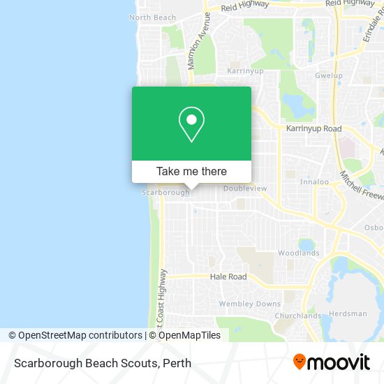 Scarborough Beach Scouts map