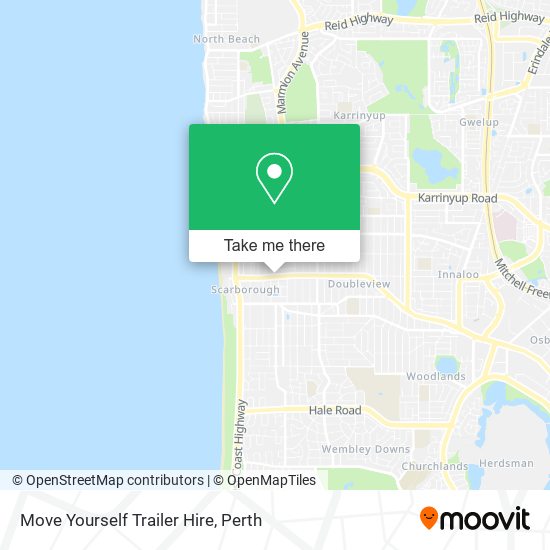 Move Yourself Trailer Hire map