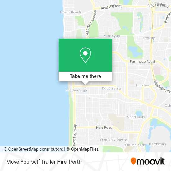 Mapa Move Yourself Trailer Hire