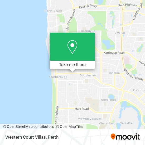 Western Court Villas map
