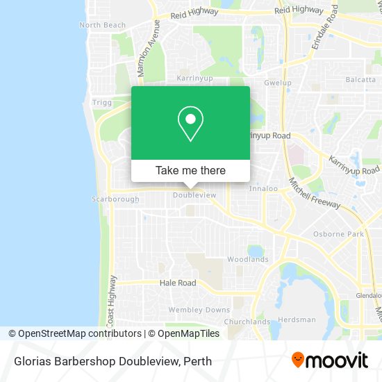 Glorias Barbershop Doubleview map