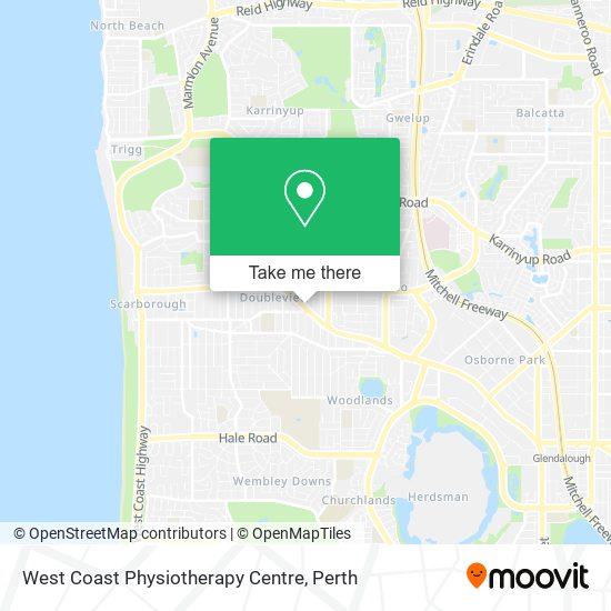 West Coast Physiotherapy Centre map
