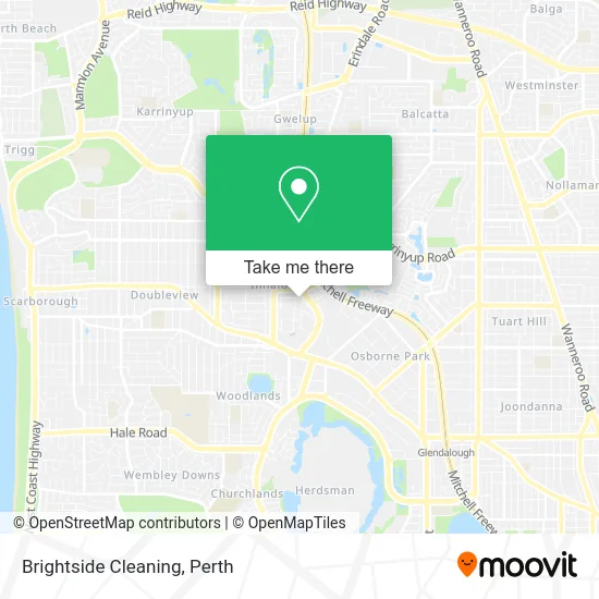 Mapa Brightside Cleaning