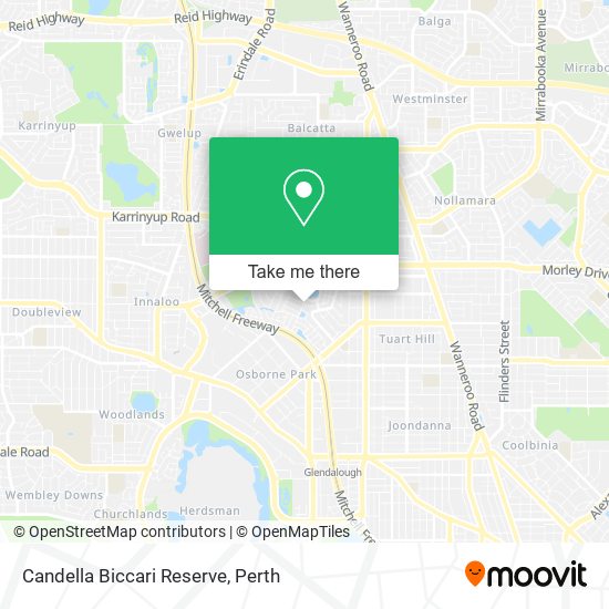 Candella Biccari Reserve map