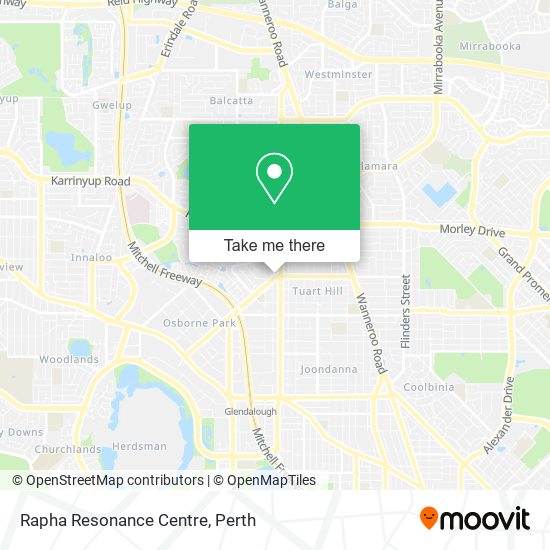 Rapha Resonance Centre map