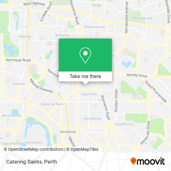 Catering Saints map
