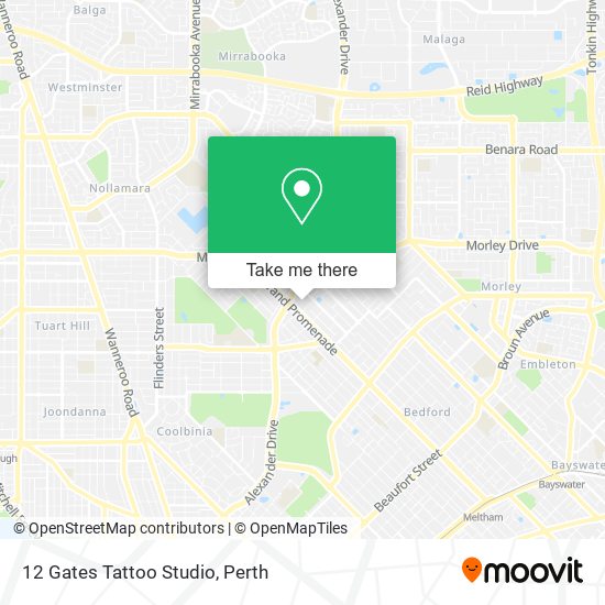 12 Gates Tattoo Studio map