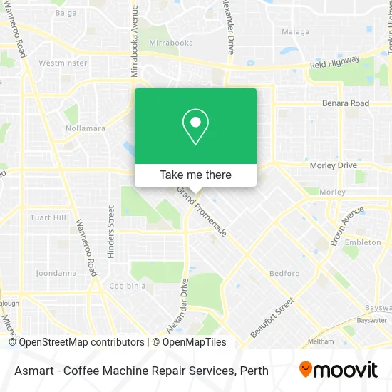 Mapa Asmart - Coffee Machine Repair Services