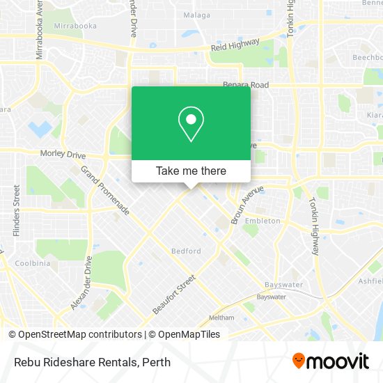 Rebu Rideshare Rentals map