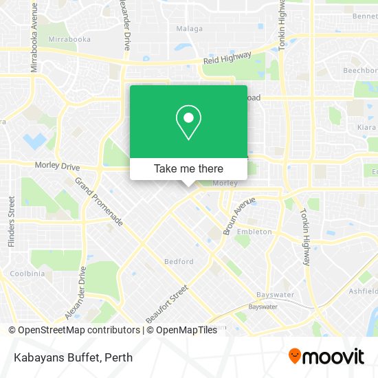 Kabayans Buffet map