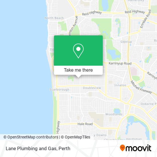 Lane Plumbing and Gas map