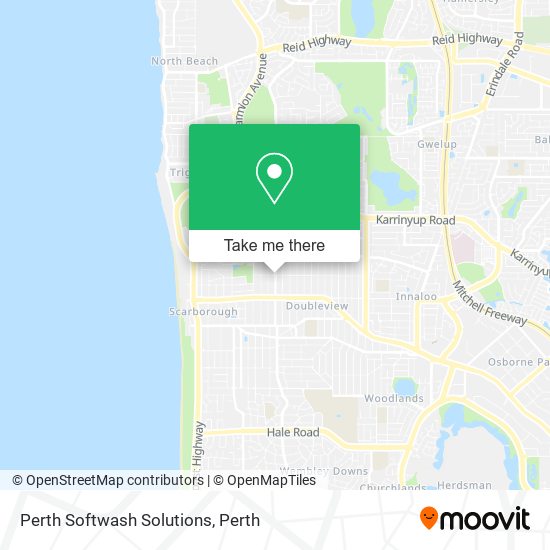 Perth Softwash Solutions map