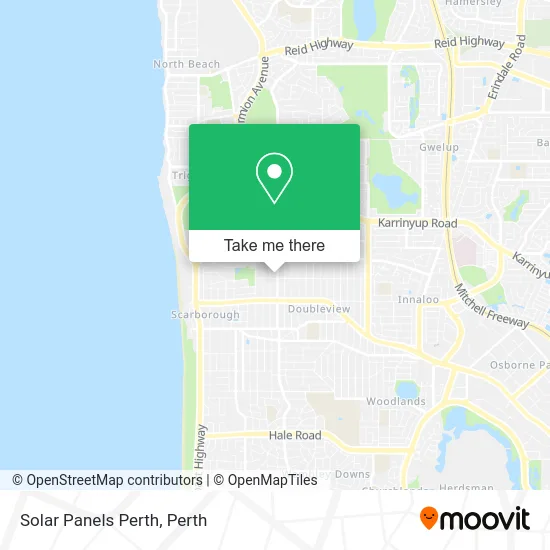Mapa Solar Panels Perth